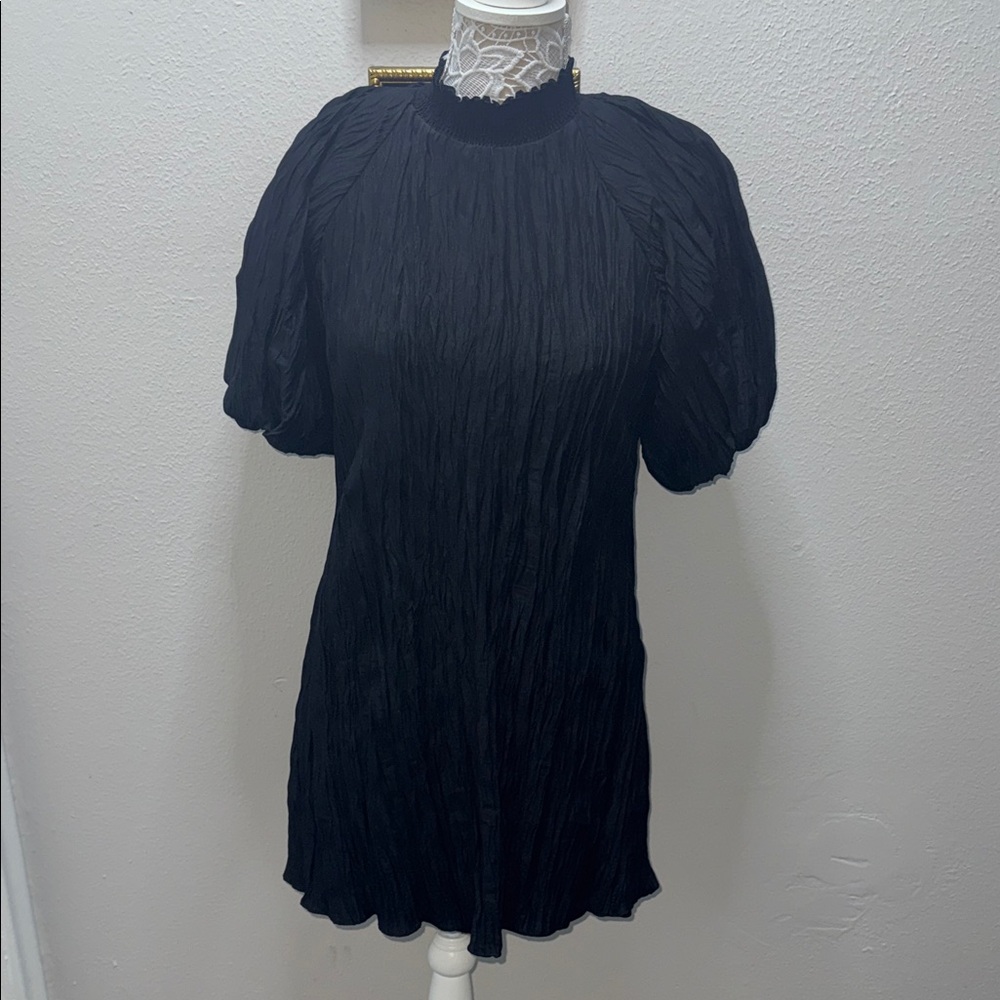 Karl Lagerfeld Elegant Black Midi Dress
